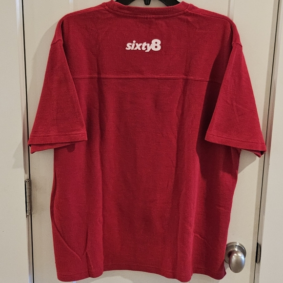 Triumph Motorcycles Sixty8 Short Sleeve Thermal Knit Shirt - Red - Size XL - Picture 8 of 12